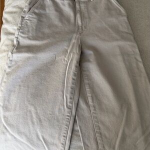 Uniqlo Women's Wide Leg Pants - Light Gray